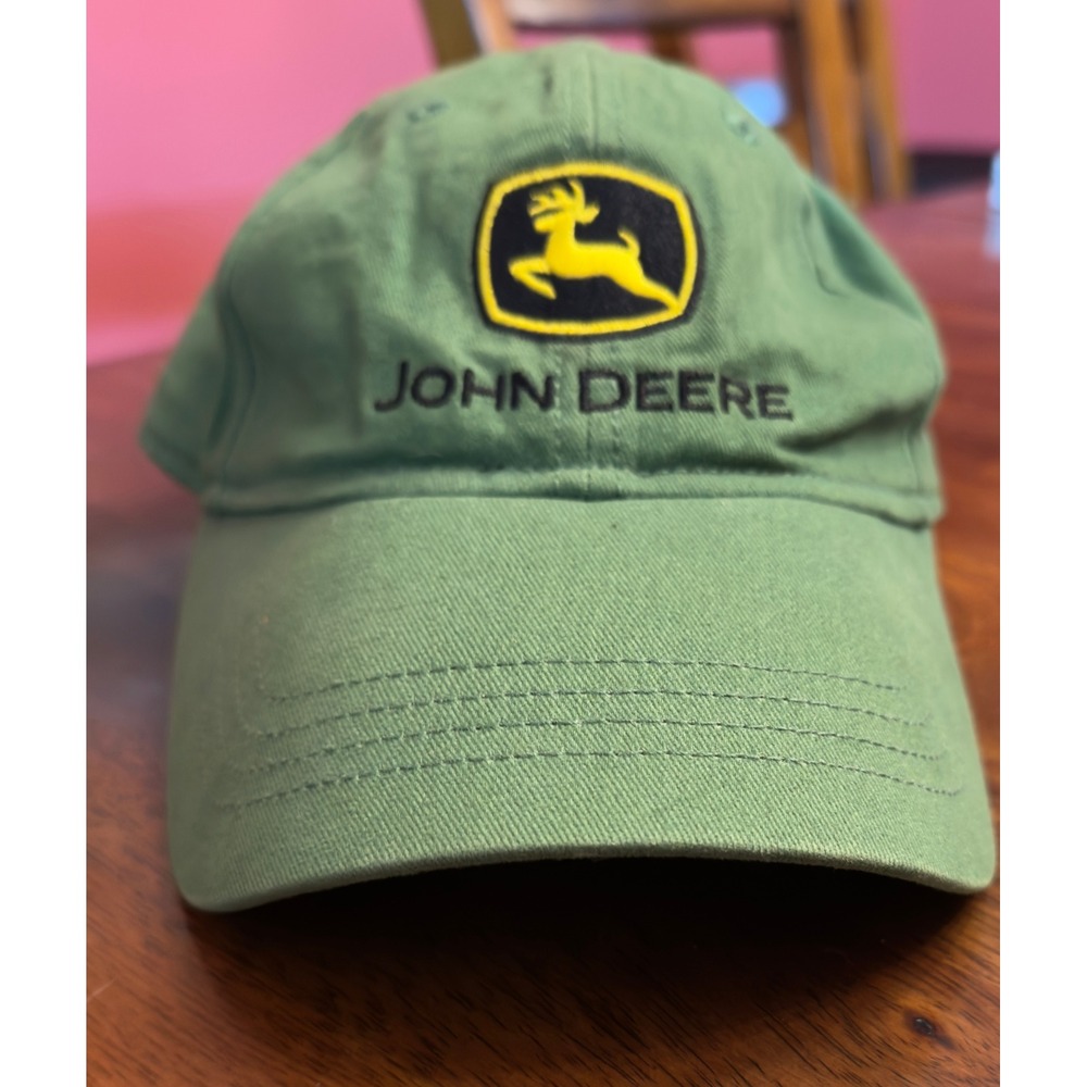 John Deere Youth Green Logo Baseball Cap Adjustable Farm Tractor Hat‎